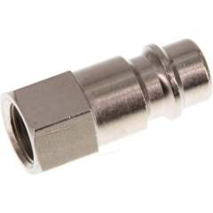 Kupplungsstecker (NW7,2) G 1/8"(IG), Messing vernickelt