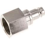 Kupplungsstecker (NW10) G 3/4"(IG), Messing vernickelt