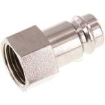 Kupplungsstecker (NW10) G 3/8"(IG), Stahl gehärtet & vernickelt