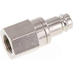 Kupplungsstecker (NW10) G 3/8"(IG), Messing vernickelt