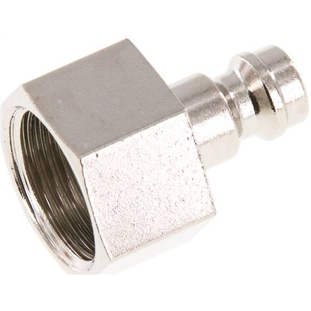 Kupplungsstecker (NW5) G 3/8"(IG), Messing vernickelt