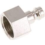 Kupplungsstecker (NW5) G 3/8"(IG), Messing vernickelt