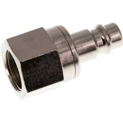 Kupplungsstecker (NW7,2) G 3/8"(IG), Messing vernickelt