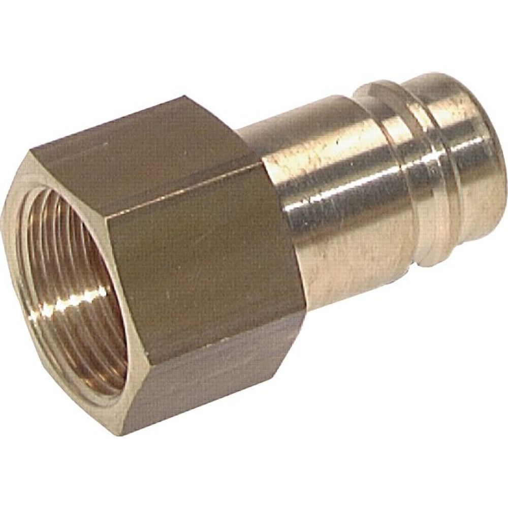 Parker KSGI 10 NW15 MSV BA. Kupplungsstecker (NW15) G 1"(IG), Messing vernickelt