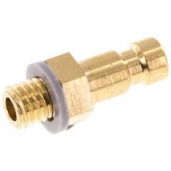 Kupplungsstecker (NW2,7) M 5(AG), Messing