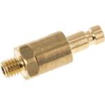 Kupplungsstecker (NW2,7) M 5(AG), Messing