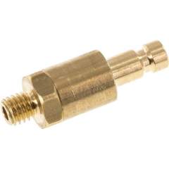 Kupplungsstecker (NW2,7) M 5(AG), Messing