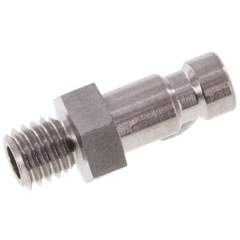 Kupplungsstecker (NW2,7) M 5(AG), Edelstahl