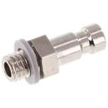 Kupplungsstecker (NW2,7) M 5(AG), Messing vernickelt