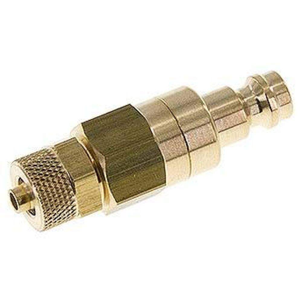 Kupplungsstecker (NW5) 6x4mm Schlauch, Messing