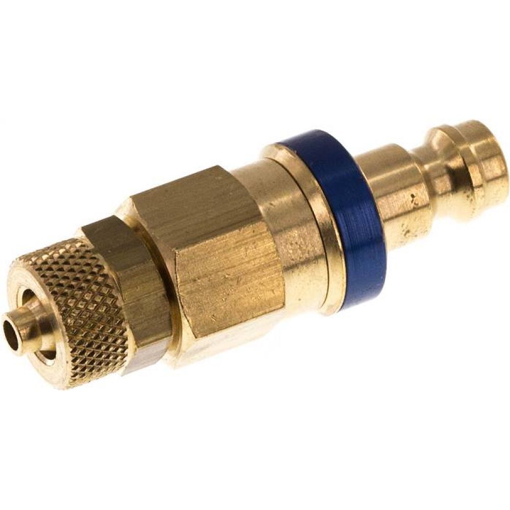 Kupplungsstecker (NW5) 6x4mm Schlauch, Messing