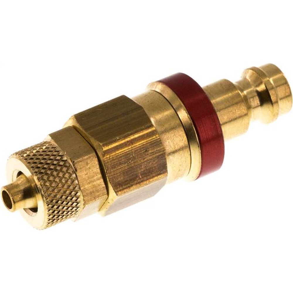 Kupplungsstecker (NW5) 6x4mm Schlauch, Messing