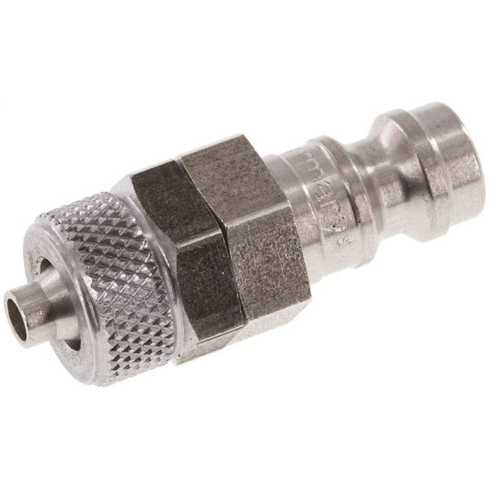 Kupplungsstecker (NW5) 6x4mm Schlauch, Edelstahl