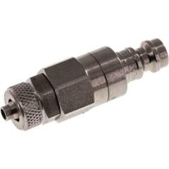 Kupplungsstecker (NW5) 6x4mm Schlauch, Edelstahl