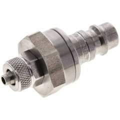 Kupplungsstecker (NW7,2) 6x4mm Schlauch, Edelstahl