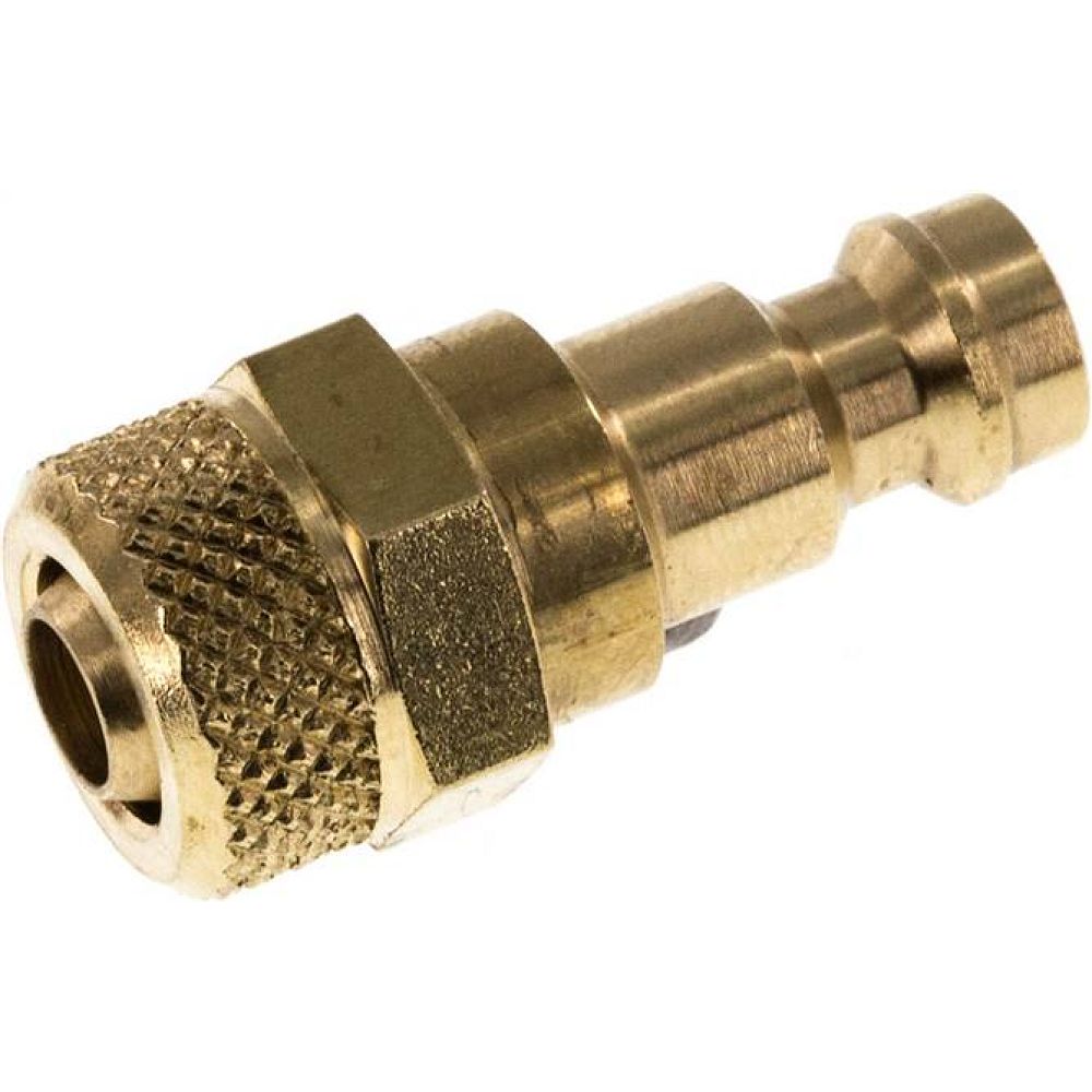 Kupplungsstecker (NW5) 8x6mm Schlauch, Messing