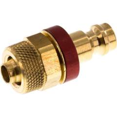 Kupplungsstecker (NW5) 8x6mm Schlauch, Messing