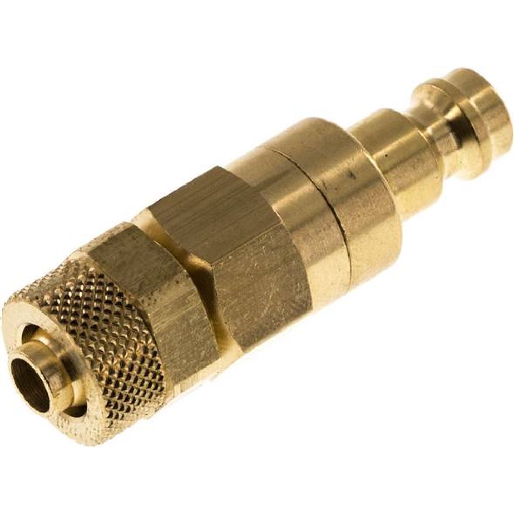 Kupplungsstecker (NW5) 8x6mm Schlauch, Messing