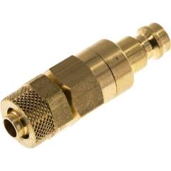 Kupplungsstecker (NW5) 8x6mm Schlauch, Messing