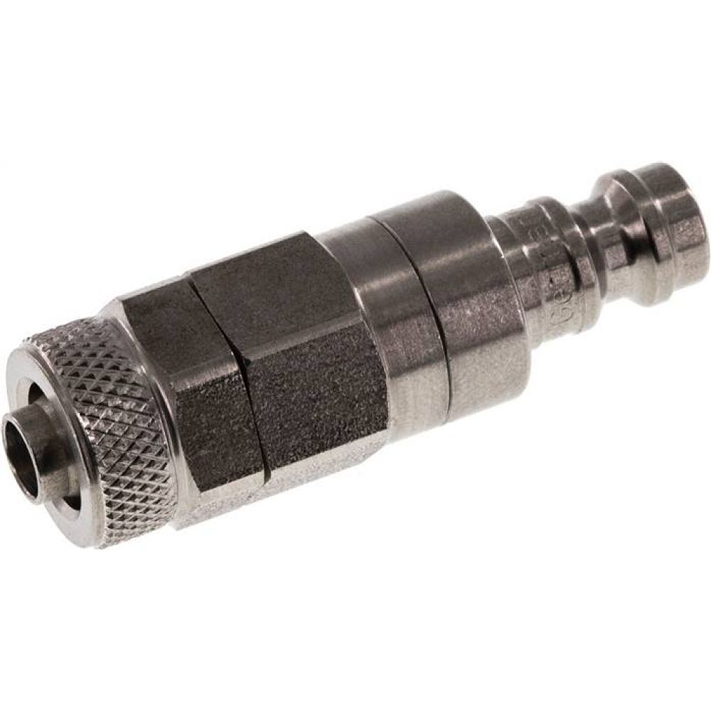 Kupplungsstecker (NW5) 8x6mm Schlauch, Edelstahl
