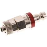 Kupplungsstecker (NW5) 8x6mm Schlauch, Messing vernickelt