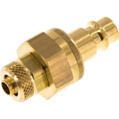 Parker KSK 6 NW7 BA. Kupplungsstecker (NW7,2) 8x6mm Schlauch, Messing