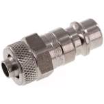 Kupplungsstecker (NW7,2) 8x6mm Schlauch, Edelstahl