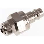 Parker KSK 6 NW7 MSV BA. Kupplungsstecker (NW7,2) 8x6mm Schlauch, Messing vernickelt