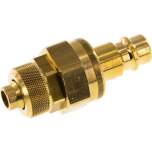 Parker KSK 8 NW7 BA. Kupplungsstecker (NW7,2) 10x8mm Schlauch, Messing