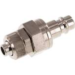 Parker KSK 8 NW7 MSV BA. Kupplungsstecker (NW7,2) 10x8mm Schlauch, Messing vernickelt