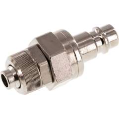 Parker KSK 8 NW7 MSV BA. Kupplungsstecker (NW7,2) 10x8mm Schlauch, Messing vernickelt