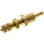 Parker KSKS 3 NW2,7 BA. Schott-Kupplungsstecker (NW2,7) 4,3x3mm Schlauch, Messing