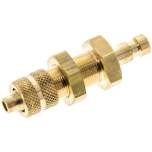 Schott-Kupplungsstecker (NW2,7) 6x4mm Schlauch, Messing