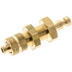 Schott-Kupplungsstecker (NW2,7) 6x4mm Schlauch, Messing