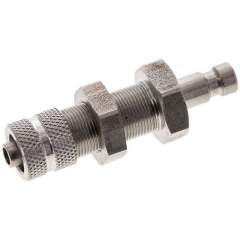 Schott-Kupplungsstecker (NW2,7) 6x4mm Schlauch, Edelstahl