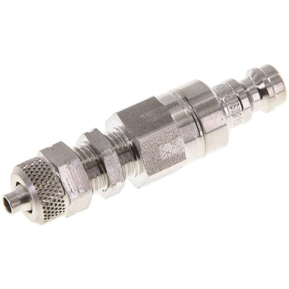 Parker KSKS 4 NW5 ES4A BA. Schott-Kupplungsstecker (NW5) 6x4mm Schlauch, 1.4404