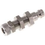 Schott-Kupplungsstecker (NW5) 6x4mm Schlauch, Edelstahl