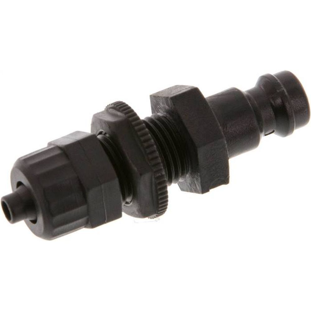 Parker KSKS 4 NW5 PO. Schott-Kupplungsstecker (NW5) 6x4mm Schlauch, POM