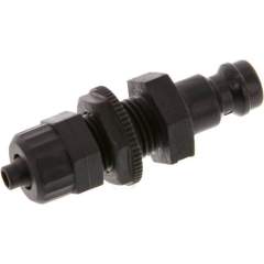 Parker KSKS 4 NW5 PO. Schott-Kupplungsstecker (NW5) 6x4mm Schlauch, POM