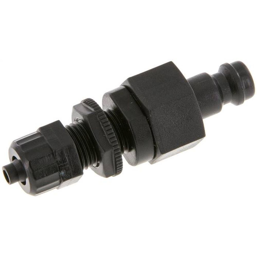 Parker KSKS 4 NW5 PO BA. Schott-Kupplungsstecker (NW5) 6x4mm Schlauch, POM