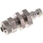 Schott-Kupplungsstecker (NW5) 8x6mm Schlauch, Edelstahl