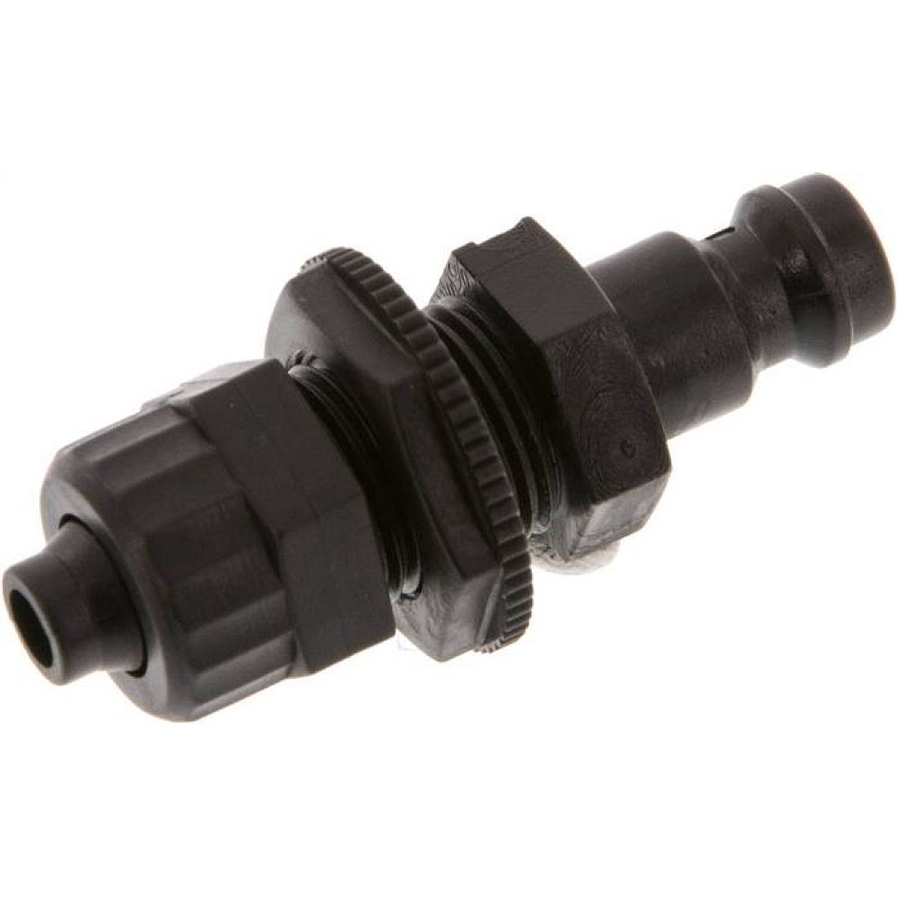 Parker KSKS 6 NW5 PO. Schott-Kupplungsstecker (NW5) 8x6mm Schlauch, POM