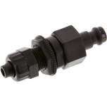 Parker KSKS 6 NW5 PO BA. Schott-Kupplungsstecker (NW5) 8x6mm Schlauch, POM