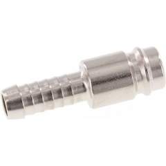 Kupplungsstecker (NW10) 10mm Schlauch, Stahl gehärtet & vernickelt