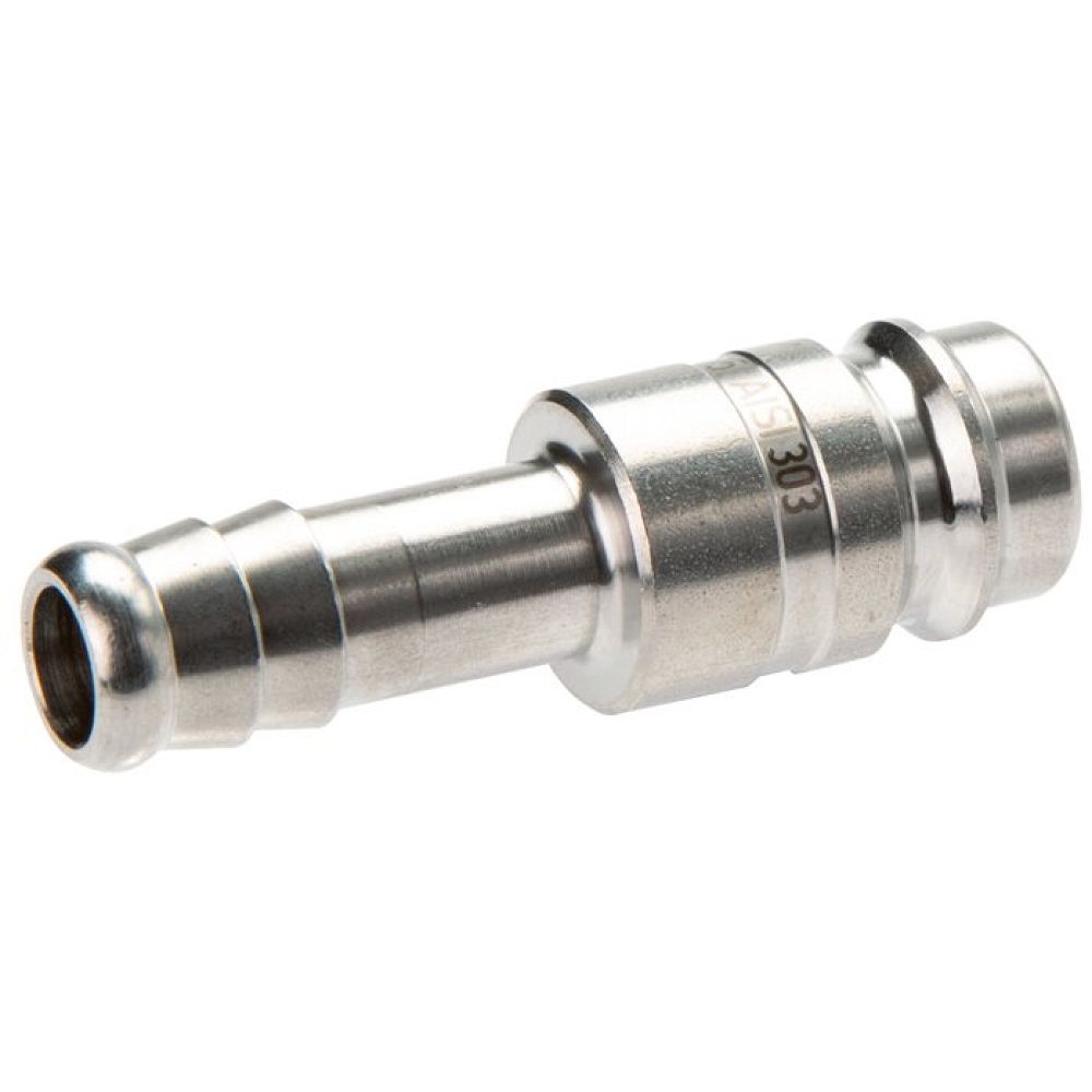 Kupplungsstecker (NW10) 10mm Schlauch, Edelstahl