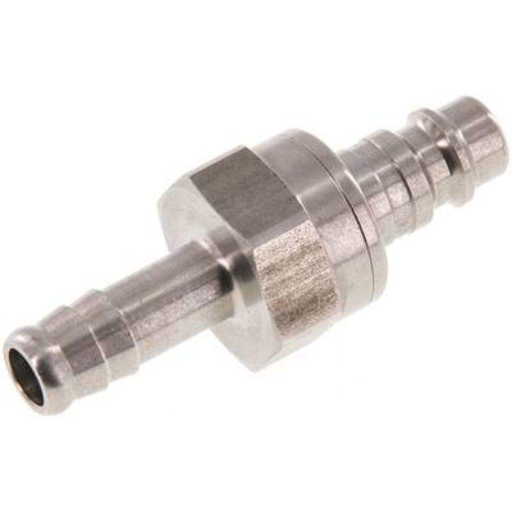 Kupplungsstecker (NW7,2) 10mm Schlauch, Edelstahl