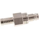 Kupplungsstecker (NW10) 13 (1/2")mm Schlauch, Messing vernickelt