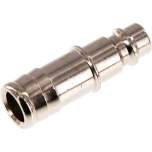 Kupplungsstecker (NW7,2) 13 (1/2")mm Schlauch, Messing vernickelt