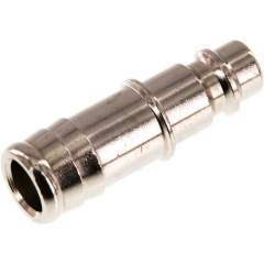 Kupplungsstecker (NW7,2) 13 (1/2")mm Schlauch, Messing vernickelt