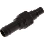 Parker KSS 13 NW7 PO BA. Kupplungsstecker (NW7,2) 13 (1/2") mm Schlauch, POM absperrend